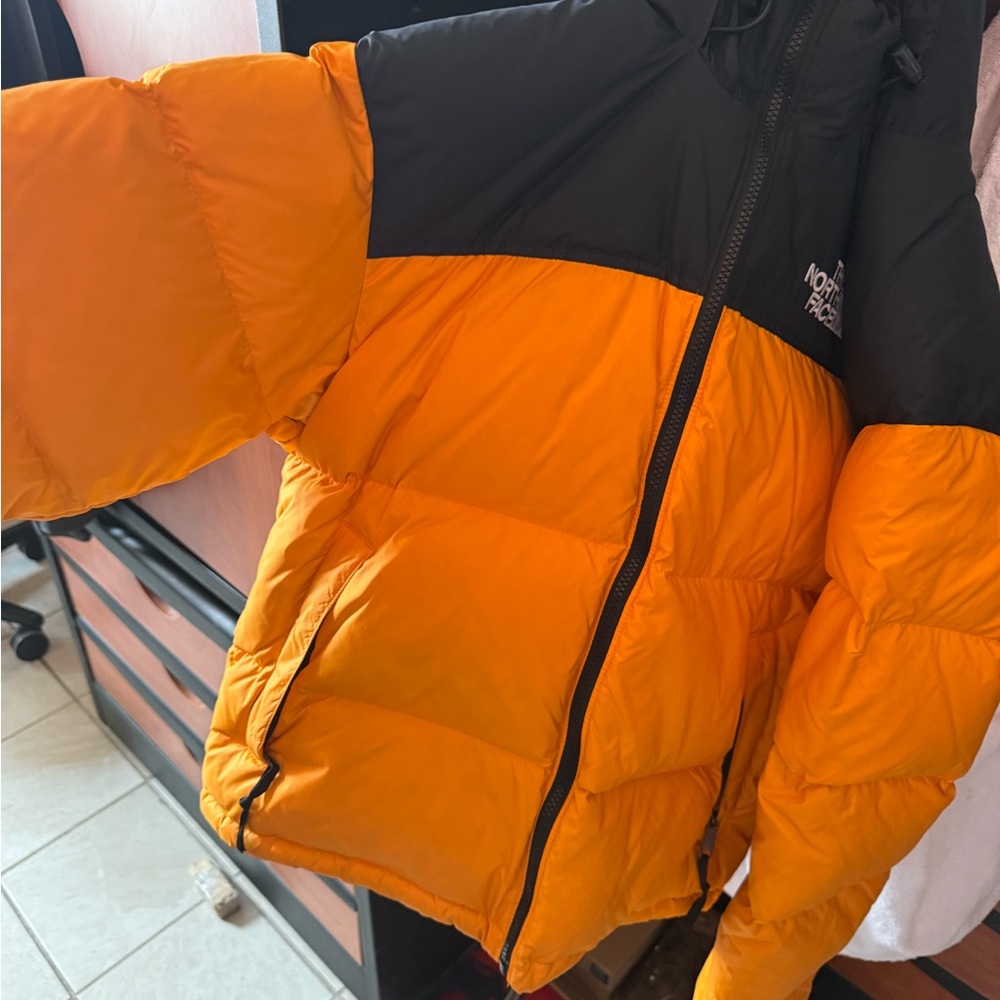 The North Face Vibrant Orange and Black Jacket